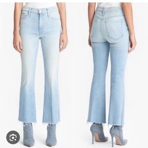MOTHER Jeans The Hustler Ankle Fray Size 27